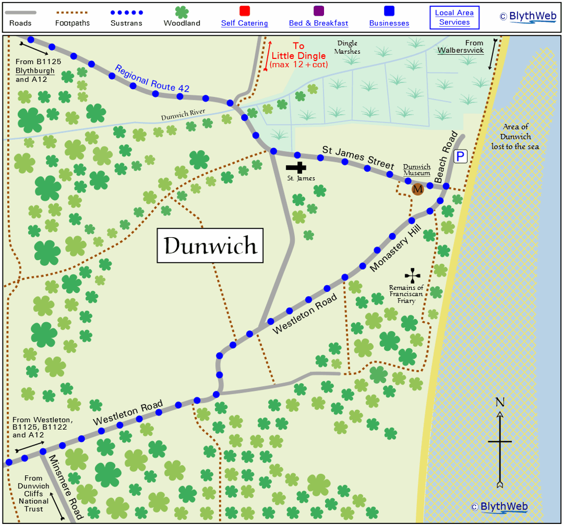 Dunwich Village Map