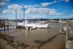 15: A pleasure craft sitting in the harbour